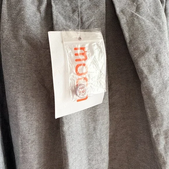MOON Grey A-line Flair Skirt Size Small NWT - Picture 3 of 6